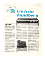 Tandberg TR-1000-Review
